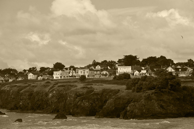 Mendocino Bay  in February