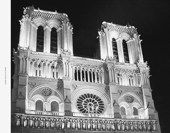Notre Dame at night