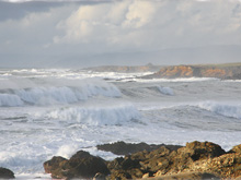 <strong>Coastal Storm</strong> • Big seas and high winds make for spectacular photographs, beauty, and ... danger. Our Noyo Harbor US Coast Guard Station plays a vital role.